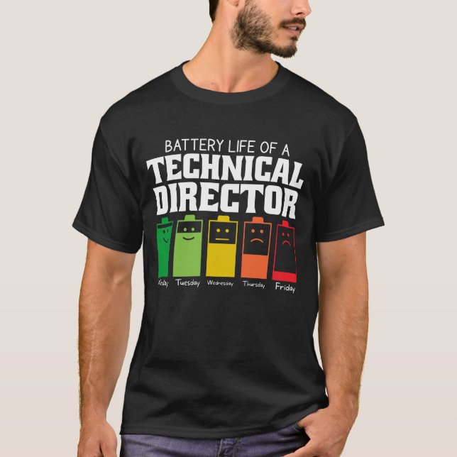 Camiseta Autonomia Da Bateria De Um Diretor Técnico (Frente)