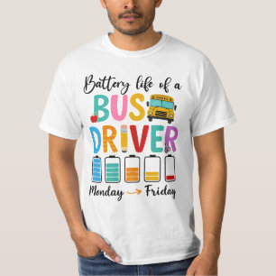 Camiseta Autonomia da bateria de um driver de barramento