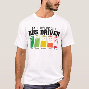 Camiseta Autonomia Da Bateria De Um Driver De Barramento