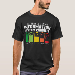 Camiseta Autonomia Da Bateria De Um Engenheiro Do Sistema D