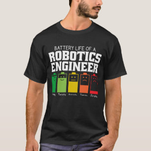 Camiseta Autonomia Da Bateria De Um Engenheiro Robótico