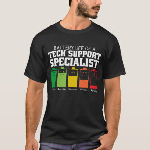 Camiseta Autonomia Da Bateria De Um Especialista Em Suporte