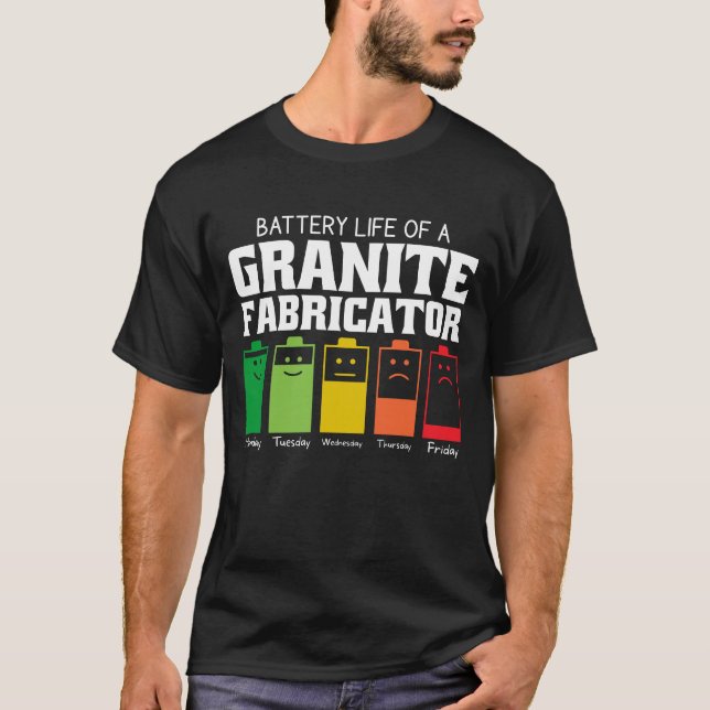 Camiseta Autonomia Da Bateria De Um Fabricador Granito (Frente)