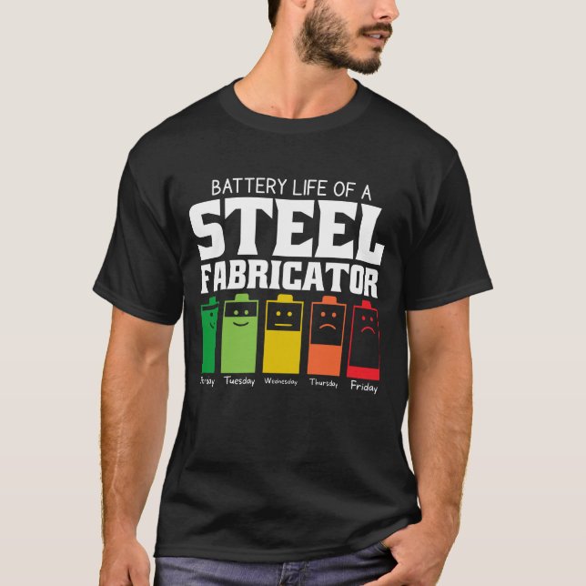 Camiseta Autonomia Da Bateria De Um Fabricante De Aço (Frente)