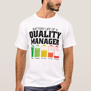 Camiseta Autonomia Da Bateria De Um Gerenciador De Qualidad