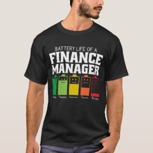 Camiseta Autonomia Da Bateria De Um Gerente De Finanças