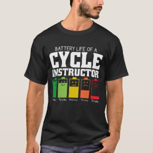 Camiseta Autonomia Da Bateria De Um Instrutor De Ciclo
