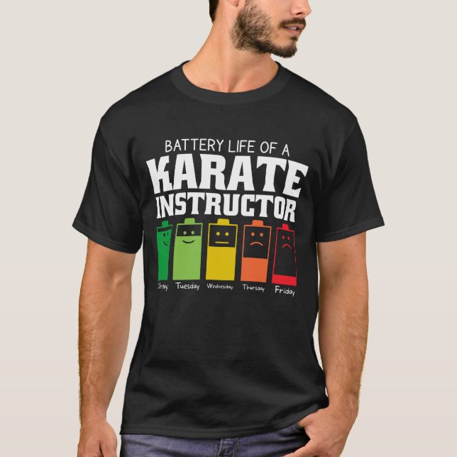 Camiseta Autonomia Da Bateria De Um Instrutor Karate (Frente)