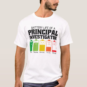 Camiseta Autonomia Da Bateria De Um Investigador Principal