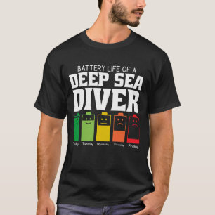 Camiseta Autonomia Da Bateria De Um Mergulhador No Mar Prof