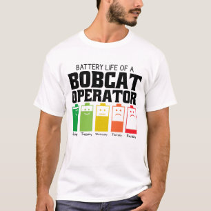 Camiseta Autonomia Da Bateria De Um Operador Bobcat