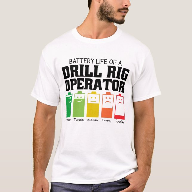 Camiseta Autonomia Da Bateria De Um Operador De Fio (Frente)