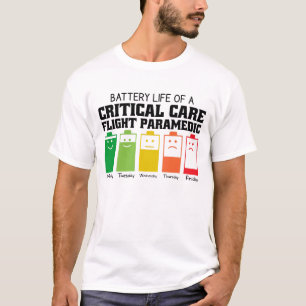 Camiseta Autonomia Da Bateria De Um paramédico De Voo De Cu