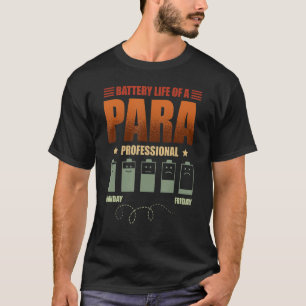 Camiseta Autonomia Da Bateria De Um Paraprofissional