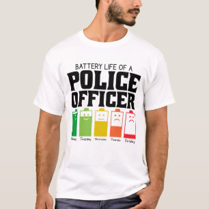 Camiseta Autonomia Da Bateria De Um Policial