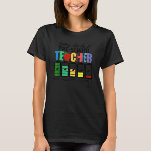 Camiseta Autonomia Da Bateria De Um Pré-Professor Pré-Escol