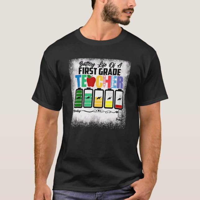 Camiseta Autonomia Da Bateria De Um Professor Da Primeira C (Frente)