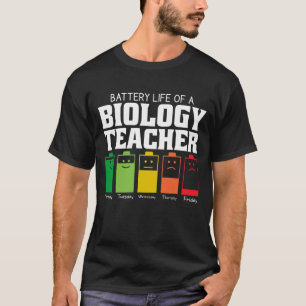 Camiseta Autonomia Da Bateria De Um Professor De Biologia