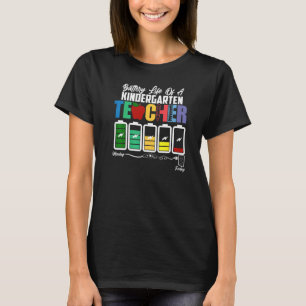 Camiseta Autonomia Da Bateria De Um Professor De Jardim De