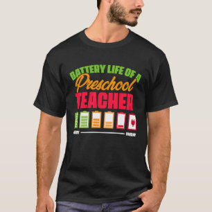 Camiseta Autonomia da bateria de um professor de pré-escola