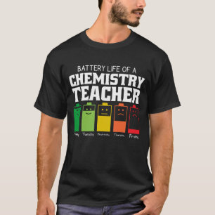 Camiseta Autonomia Da Bateria De Um Professor De Química
