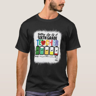 Camiseta Autonomia Da Bateria De Um Professor Do Sexto Grau