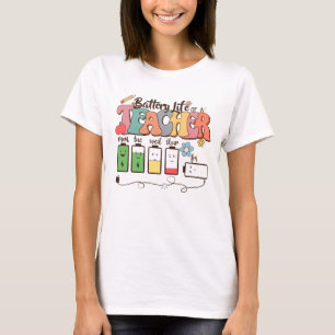 Camiseta Autonomia da bateria de um professor - Educador re