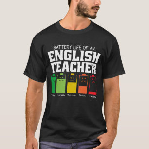 Camiseta Autonomia Da Bateria De Um Professor Inglês