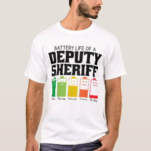 Camiseta Autonomia Da Bateria De Um Xerife Adjunto