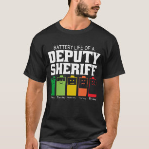 Camiseta Autonomia Da Bateria De Um Xerife Adjunto