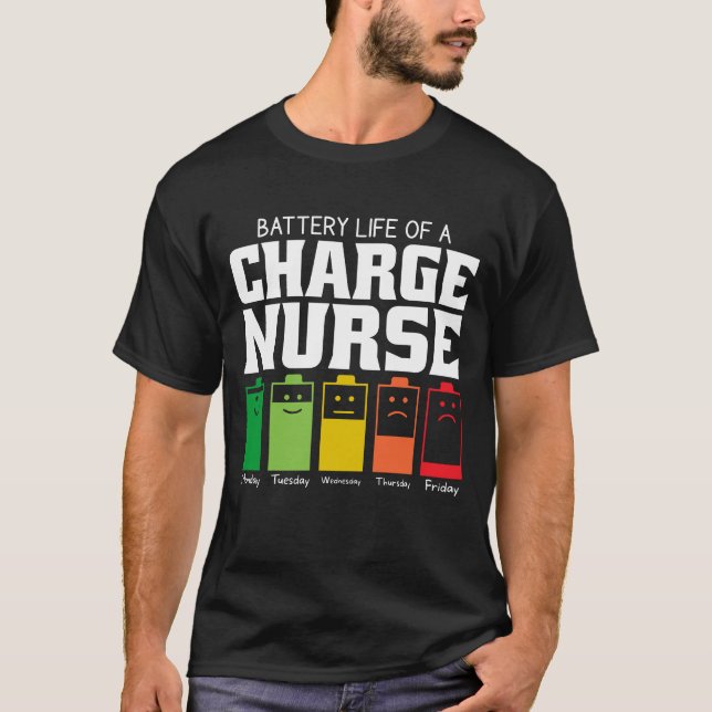 Camiseta Autonomia Da Bateria De Uma Enfermeira De Carga (Frente)