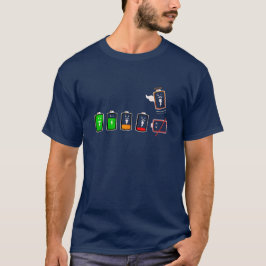 Camiseta Autonomia da bateria - Eletro Bright Blue Edition