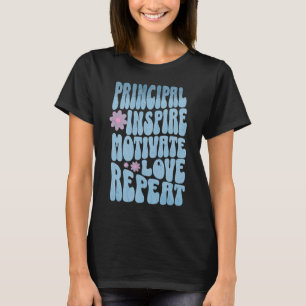 Camiseta Autor de Vintagem Personalizado Inspire Motivate L