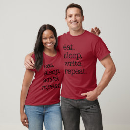 Camiseta Autor Escritor Literário Presente Coma Repetição d