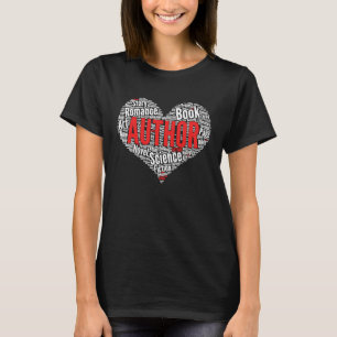 Camiseta Autor Heart Shape Blogger Blogando Jornalista Wri