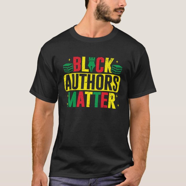 Camiseta Autores Negros Matam o Romance do Escritor African (Frente)