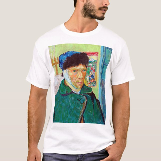 Camiseta Autoretrato com um Orelho Bandrado, Van Gogh (Frente)