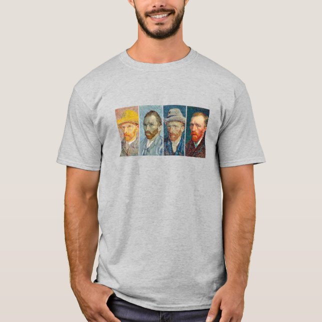 Camiseta Autoretratos de Van Gogh (Frente)