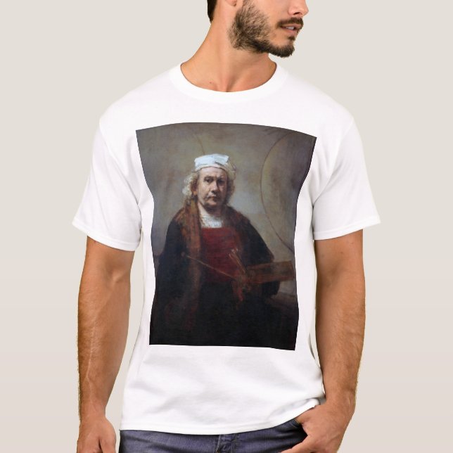 Camiseta Autorretrato com dois círculos, Rembrandt (Frente)