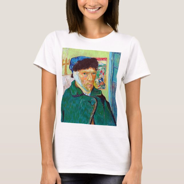 Camiseta Autorretrato com um ouvido dobrado, Van Gogh (Frente)