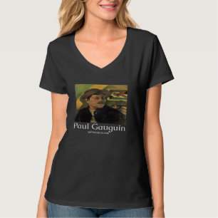 Camiseta Autorretrato de Paul Gauguin com Chapéu Arte Gráfi