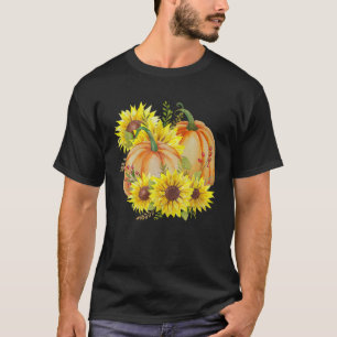 Camiseta Autoutono Pumpkin Girassol Cottagecore