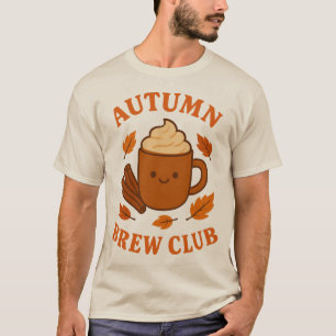 Camiseta Autumn Brew Club - Pumpkin Spice Latte Design