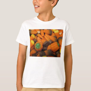 Camiseta Autumn Candy Corn Kids Basic T Shirt