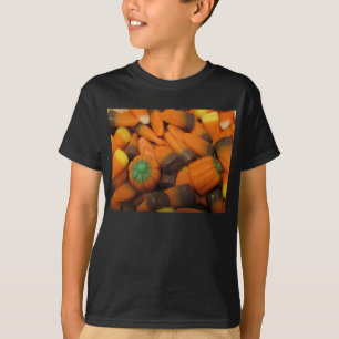 Camiseta Autumn Candy Corn Kids Dark T Shirt