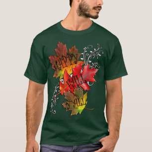 Camiseta Autumn Cote Feliz Queda Yall, Padrões Caindo