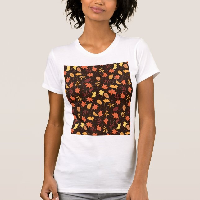 Camiseta Autumn Deixa O Padrão T-Shirt (Frente)