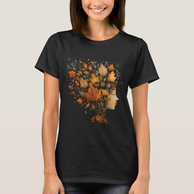 Camiseta Autumn Fall Deixa Tee Graphic, Boho Gift Tee (Frente)