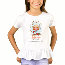 Autumn fall Girl name significa joy t-shirt