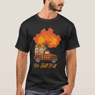 Camiseta Autumn Fall Season Gnome Autumn Deixa Pumpkin Tru